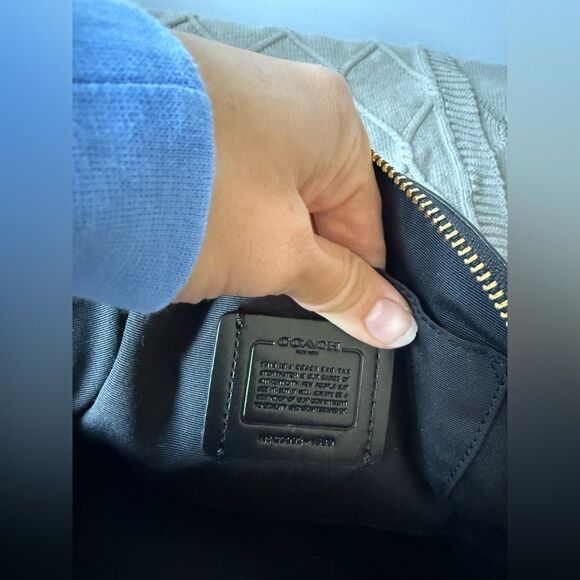 Coach Serena Satchel Crossbody Bag Top Handle Saffiano Leather Black 1589 Small - Picture 14 of 16